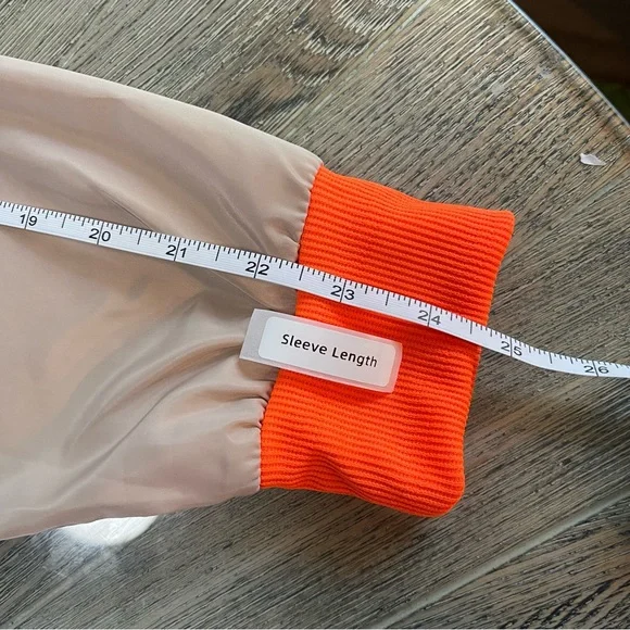 Boohoo- Cropped Hooded Paneled Windbreaker Jacket| Lightweight Polyester Size 12 - Picture 7 of 10